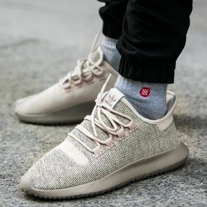 Men’s Adidas Clear Brown Tubular Shadow Knit Sneaker Size 13